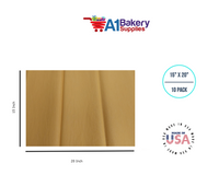 Noble gold Tissue Paper Squares, Bulk 10 Sheets, Premium Gift Wrap and Art Supplies for Birthdays, Holidays, or Presents by A1BakerySupplies, Large 15 Inch x 20 Inch