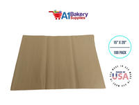 Antique Gold Tissue Paper 15 Inch x 20 Inch - 100 Sheets Pack