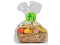 Gusset Basket Size 1.2 MIL BOPP Cellophane Gift Bags Bags for Gift Packing 22  x 8 x 25  Inch