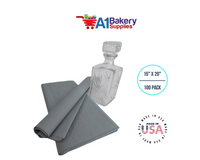 Gray color Gift wrap Tissue Paper 15 Inch x 20 Inch - 100 Sheets
