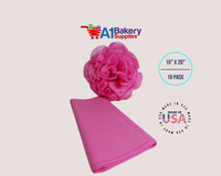 Fuchsia PinkTissue Paper Squares, Bulk 10 Sheets, Premium Gift Wrap and Art Supplies for Birthdays, Holidays, or Presents by A1BakerySupplies, Large 15 Inch x 20 Inch