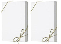 White Apparel Box for Men Shirts Gift Wrap Packaging Boxes, 15 x 9 1/2 x 2" - 5 Pack, Small
