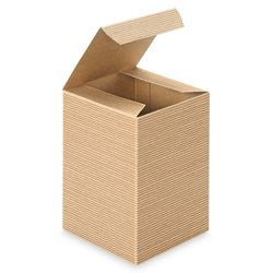 Kraft Gift Boxes 4" X 4" X 6"