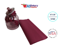 Burgundy Tissue Paper Squares, Bulk 10 Sheets, Premium Gift Wrap and Art Supplies for Birthdays, Holidays, or Presents by A1BakerySupplies, Large 15 Inch x 20 Inch
