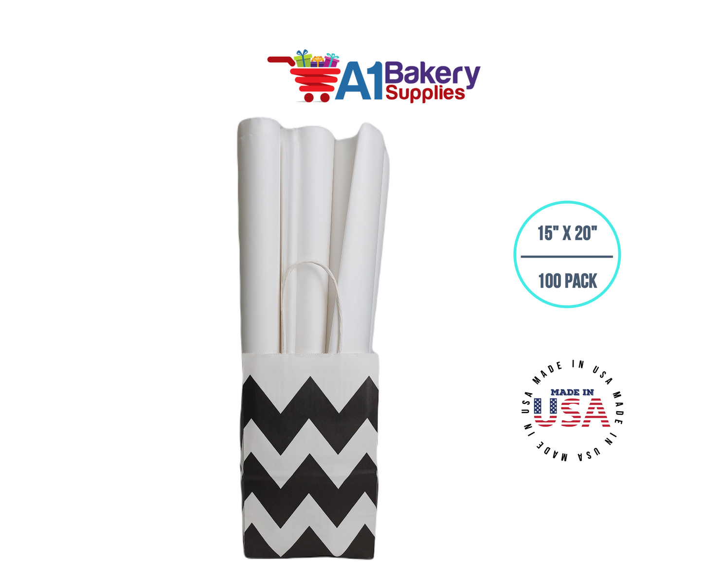 White Tissue Paper 15 Inch x 20 Inch - 100 Sheets