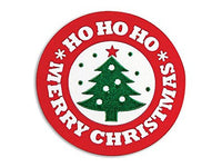 Christmas Seals And Labels - Merry Christmas Tree Seals 1.5" Round - 250 Labels