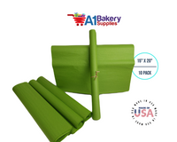 Oasis Green Tissue Paper Squares, Bulk 10 Sheets, Premium Gift Wrap and Art Supplies for Birthdays, Holidays, or Presents by A1BakerySupplies, Large 15 Inch x 20 Inch
