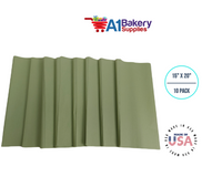 Sage Tissue Paper Squares, Bulk 10 Sheets, Premium Gift Wrap and Art Supplies for Birthdays, Holidays, or Presents by A1BakerySupplies, Small 15 Inch x 20 Inch