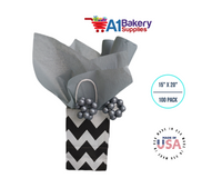 Gray color Gift wrap Tissue Paper 15 Inch x 20 Inch - 100 Sheets