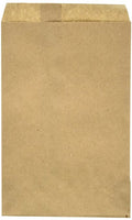 Kraft Flat Merchandise Bags, Small, 100 Pack - 5"x7-1/2"