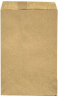Kraft Flat Merchandise Bags, Medium, 200 Pack - 7-1/2"x10-1/2"