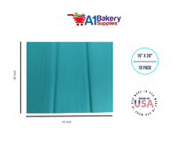 Teal Tissue Paper Squares, Bulk 10 Sheets, Premium Gift Wrap and Art Supplies for Birthdays, Holidays, or Presents by A1BakerySupplies, Small 15 Inch x 20 Inch
