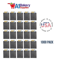 Black Flat Merchandise Bags, Medium, 1000 Pack - 8.5"x11"