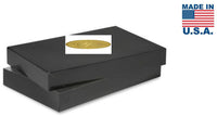 Black Color Apparel Box for Men Shirts Gift Wrap Packaging Boxes, 15 x 9 1/2 x 2" - 100 Pack, Large