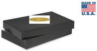 Black Color Apparel Box for Men Shirts Gift Wrap Packaging Boxes, 15 x 9 1/2 x 2" - 5 Pack, Small