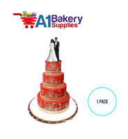 A1BakerySupplies Bride & Groom Figure - AA 1 pack Wedding Accessories for Birthday Cake Decorations and Marriages