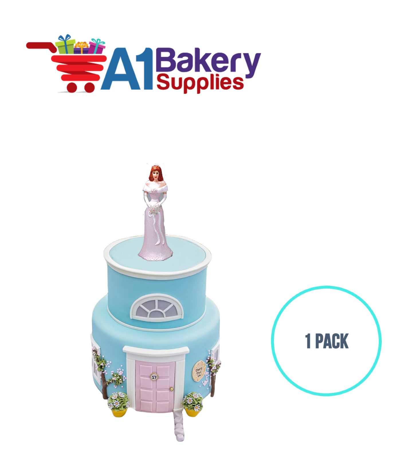 A1BakerySupplies Bridesmaid - Lavender 1 pack Wedding Accessories for Birthday Cake Decorations and Marriages