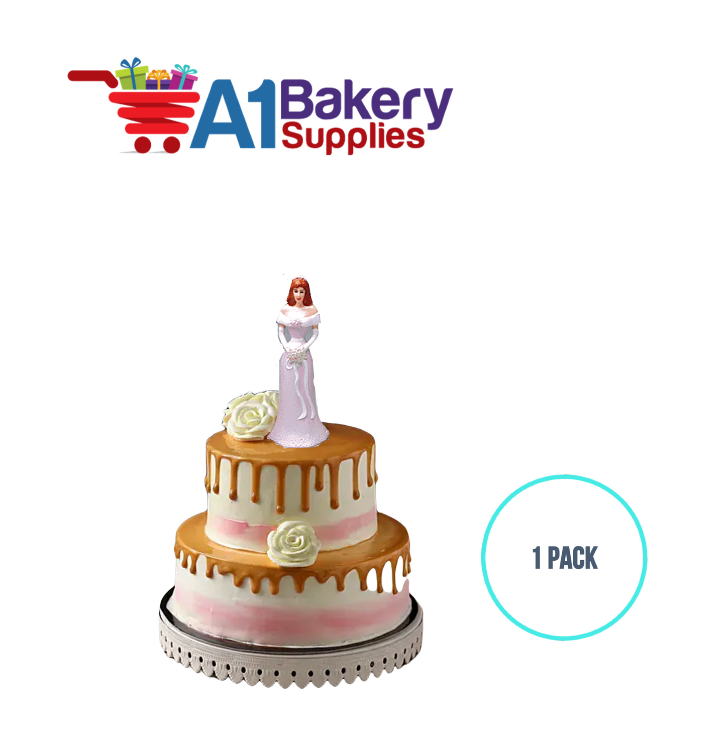 A1BakerySupplies Bridesmaid - Lavender 1 pack Wedding Accessories for Birthday Cake Decorations and Marriages