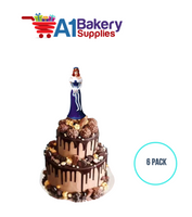 A1BakerySupplies Bridesmaid - Royal Blue 6 pack Wedding Accessories for Birthday Cake Decorations and Marriages