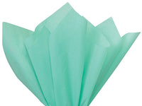 Aqua Blue Tissue Paper Squares, Bulk 10 Sheets, Premium Gift Wrap and Art Supplies for Birthdays, Holidays, or Presents by A1BakerySupplies, Small 15 Inch x 20 Inch