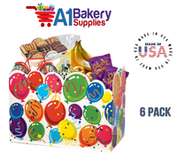 Celebrate Basket Box, Theme Gift Box, Large 10.25 (Length) x 6 (Width) x 7.5 (Height), 6 Pack