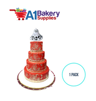A1BakerySupplies Filigree Lace Bell-Large White 1 pack Wedding Accessories for Birthday Cake Decorations and Marriages