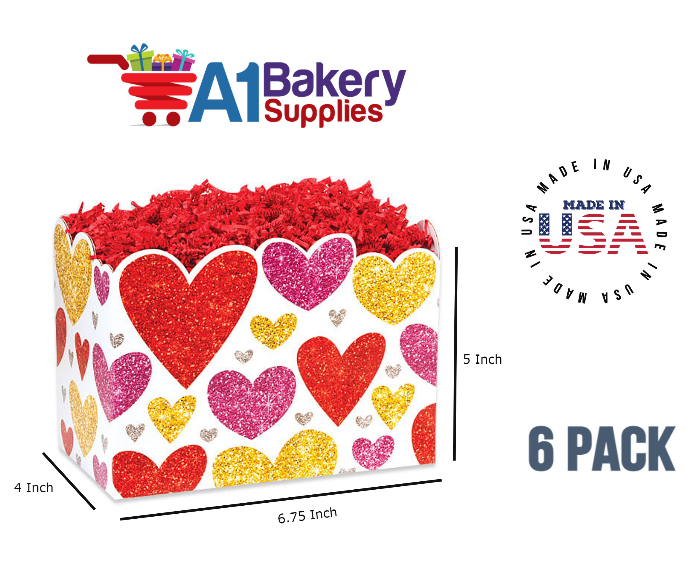 Gift Designed Basket Box  Small 6 pack
