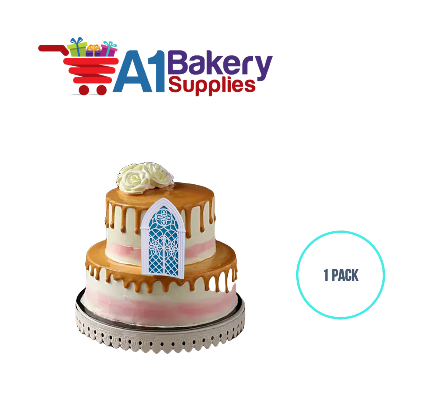 A1BakerySupplies Gothic Background 1 pack Wedding Accessories for Birthday Cake Decorations and Marriages