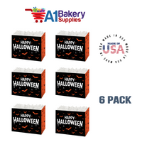 Happy Halloween Basket Box, Theme Gift Box, Large 10.25 (Length) x 6 (Width) x 7.5 (Height), 6 Pack