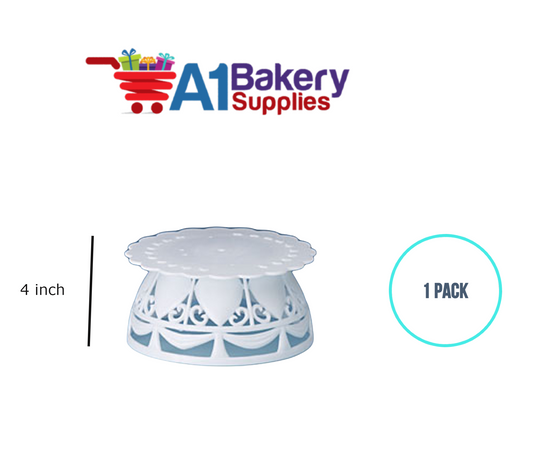 A1BakerySupplies Heart Pedestal Base 1 pack Wedding Accessories for Birthday Cake Decorations and Marriages