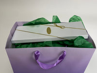 White Men's Tie Gift Boxes Socks Gift Boxes 4 pack with Gold Bow Pre-Tied String