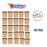 Kraft Flat Merchandise Bags, Small, 100 Pack - 17"x21"