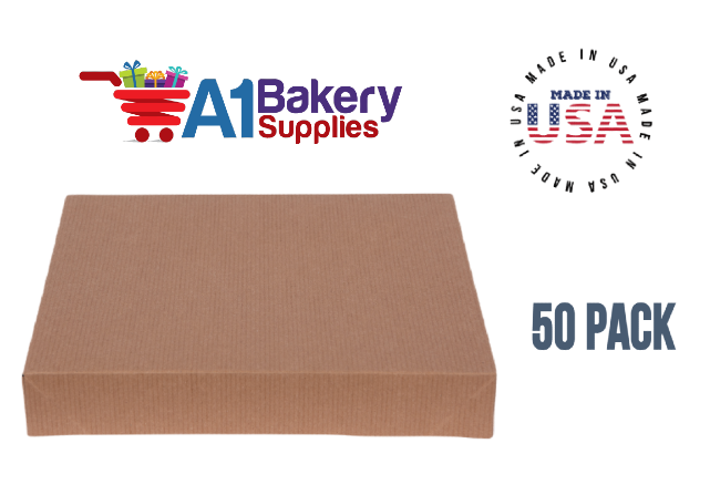 Kraft Brown Color Apparel Box for Men Shirts Gift Wrap Packaging Boxes, 15 x 9 1/2 x 2" - 50 Pack, Large