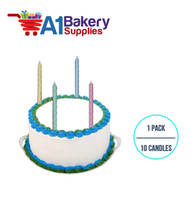 A1BakerySupplies Magic Relight Candles-Pastel Colors 1 pack for Birthday Cake Decorations and Anniversary