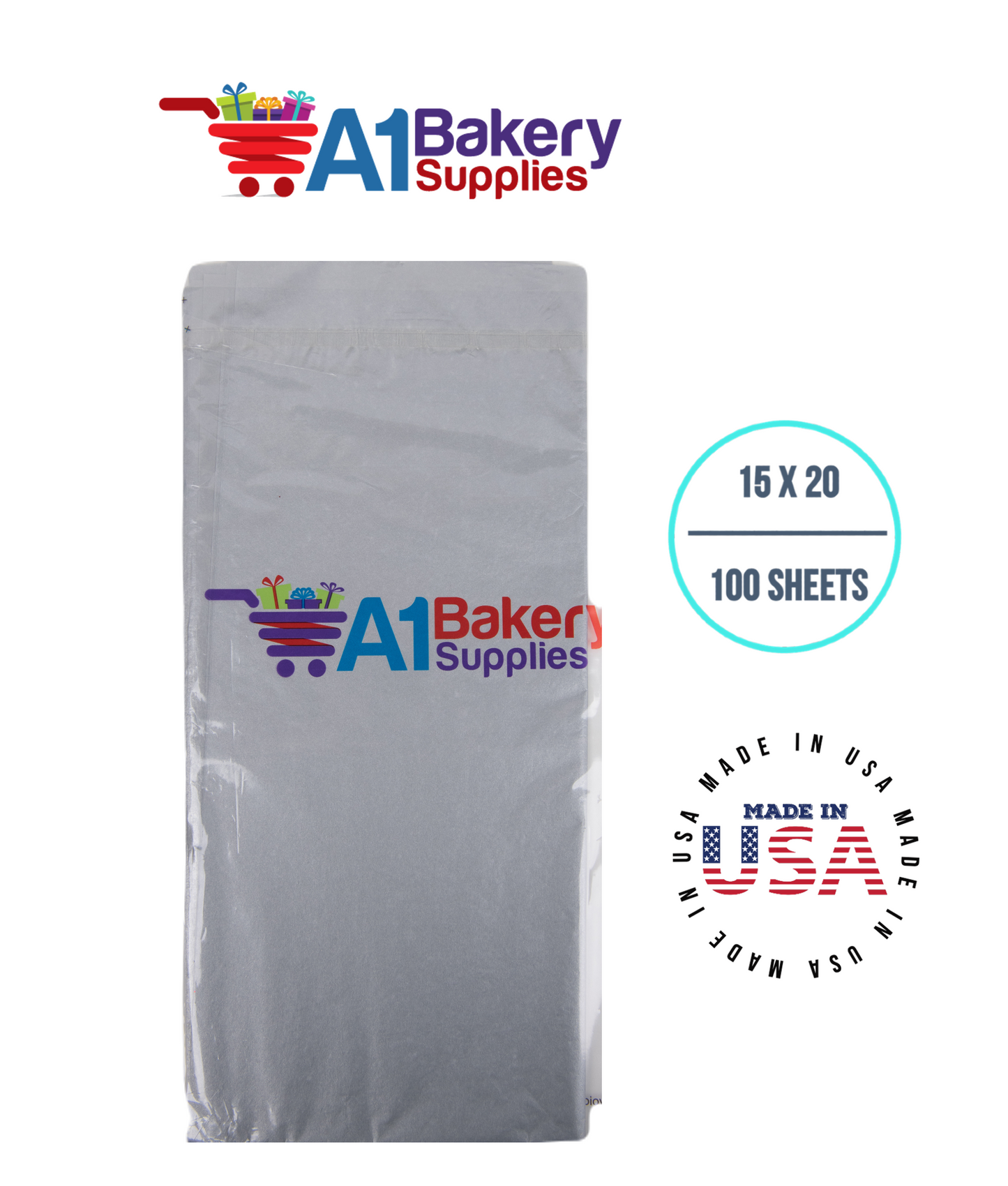 Morning Mist Color Tissue Paper 15 Inch x 20 Inch - 100 Sheets