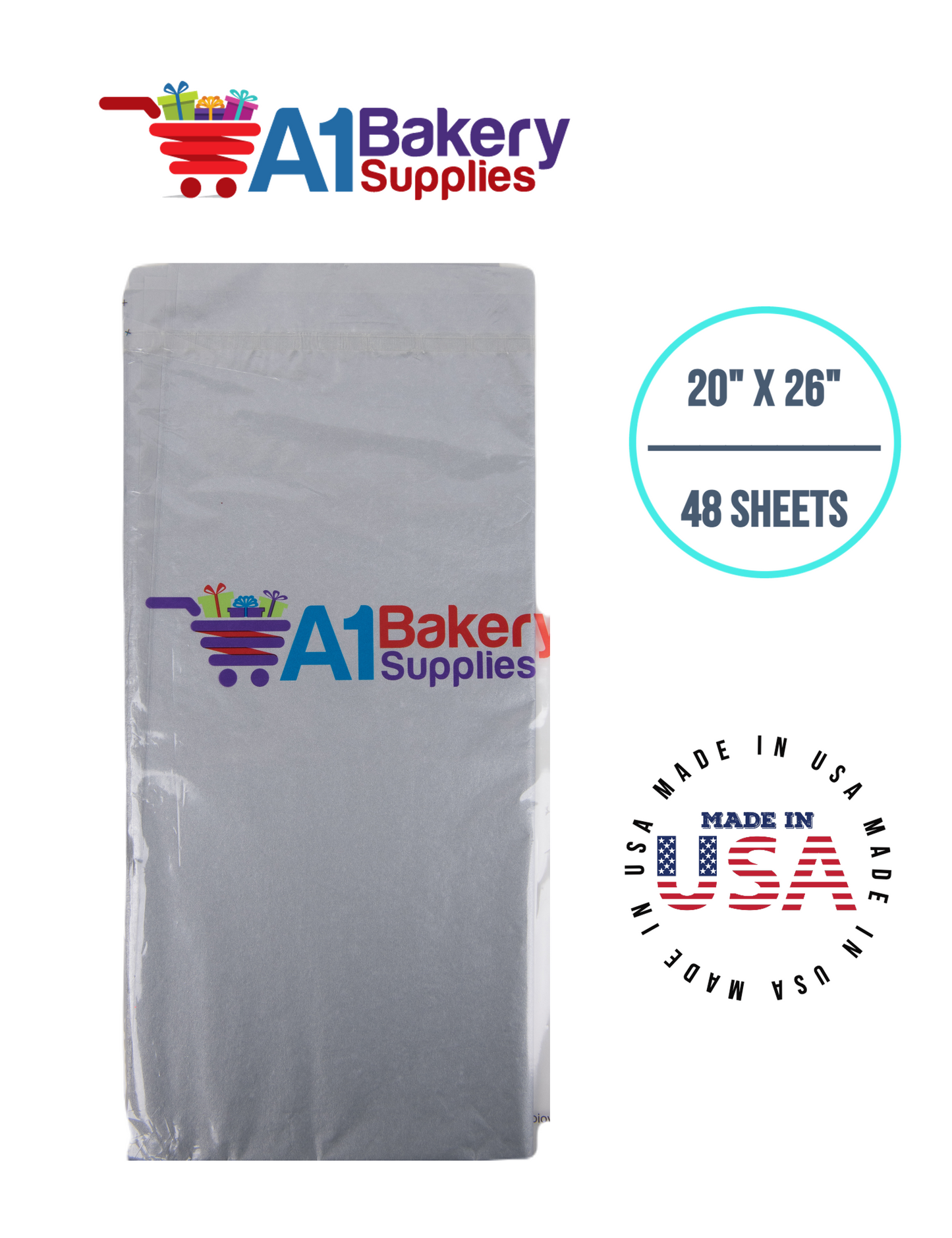 Morning Mist Color Tissue Paper 20 Inch x 26 Inch - 48 Sheets