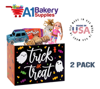Trick or Treat Basket Box, Theme Gift Box, Small 6.75 (Length) x 4 (Width) x 5 (Height), 2 Pack