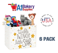 Twinkle Little Star Basket Box, Theme Gift Box, Small 6.75 (Length) x 4 (Width) x 5 (Height), 6 Pack