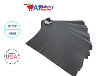 Black Tissue Paper Squares, Bulk 10 Sheets, Premium Gift Wrap and Art Supplies for Birthdays, Holidays, or Presents by A1BakerySupplies, Small 15 Inch x 20 Inch