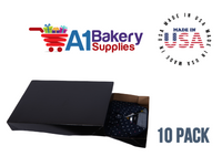 Black Color Apparel Box for Men Shirts Gift Wrap Packaging Boxes, 15 x 9 1/2 x 2" - 10 Pack, Small