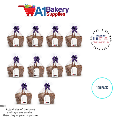 BOPP Sealable Cellophane Bags and Clear Gift Basket Wrap Packaging, 30 in x 40 in, Clear Cello Wrapping for Baby Shower, Wedding Party, or Event Giveaways, 100 Pack