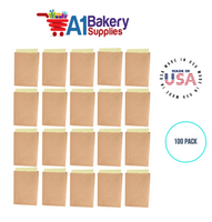 Kraft Flat Merchandise Bags, Small, 100 Pack - 10"x13"
