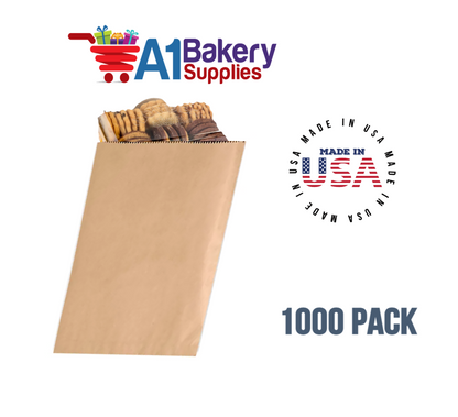 Kraft Flat Merchandise Bags, Medium, 1000 Pack - 10"x13"