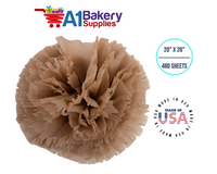 Solid Craft Tissue Paper Squares, Bulk 480 Sheets, Premium Gift Wrap and Art Supplies for Birthdays, Holidays, or Presents by A1BakerySupplies, Large 20 Inch x 26 Inch