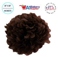 Chocolate Brown 20 Inch x 30 Inch - 48 Sheets