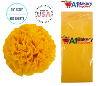 Dandelion Tissue Paper Squares, Bulk 480 Sheets, Premium Gift Wrap and Art Supplies for Birthdays, Holidays, or Presents by A1BakerySupplies, Large 15 Inch x 20 Inch