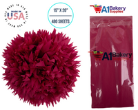 Cranberry Color Tissue Paper 15 Inch x 20 Inch - 480 Sheets