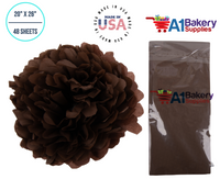 Chocolate Brown 20 Inch x 26 Inch - 48 Sheets