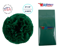 Emerald Green Tissue Paper 20 Inch x 30 Inch - 24 Sheets