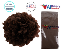 Chocolate Brown 20 Inch x 30 Inch - 48 Sheets